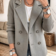 Carla™ Elegant Cozy Knit Sleeve Blazer - Rosalie and Grace