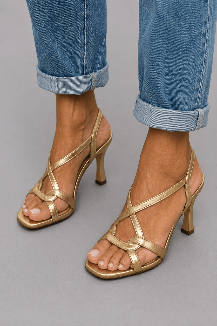 Cassie | Golden Summer Charm Heels - Rosalie and Grace