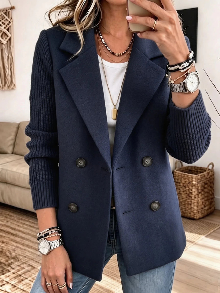 Catya™ Elegant Cozy Knit Sleeve Blazer - Rosalie and Grace