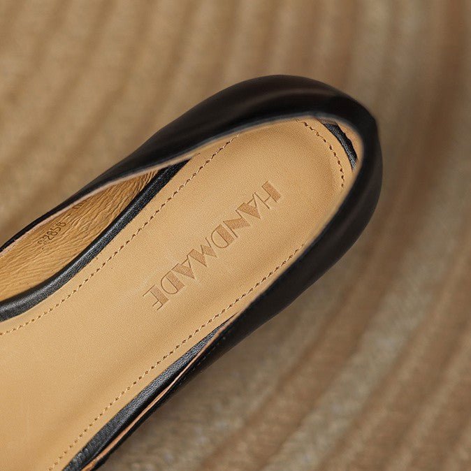 Ceyra Leather Kitten Heels - Rosalie and Grace