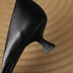 Ceyra Leather Kitten Heels - Rosalie and Grace