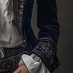 Chantelle™ Elegant Embroidered Long Blazer - Rosalie and Grace