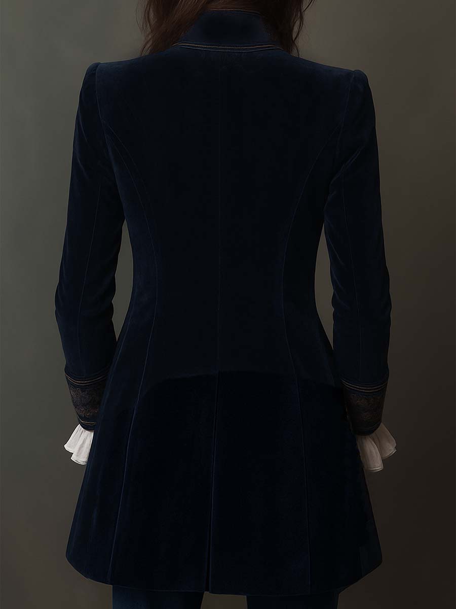 Chantelle™ Elegant Embroidered Long Blazer - Rosalie and Grace