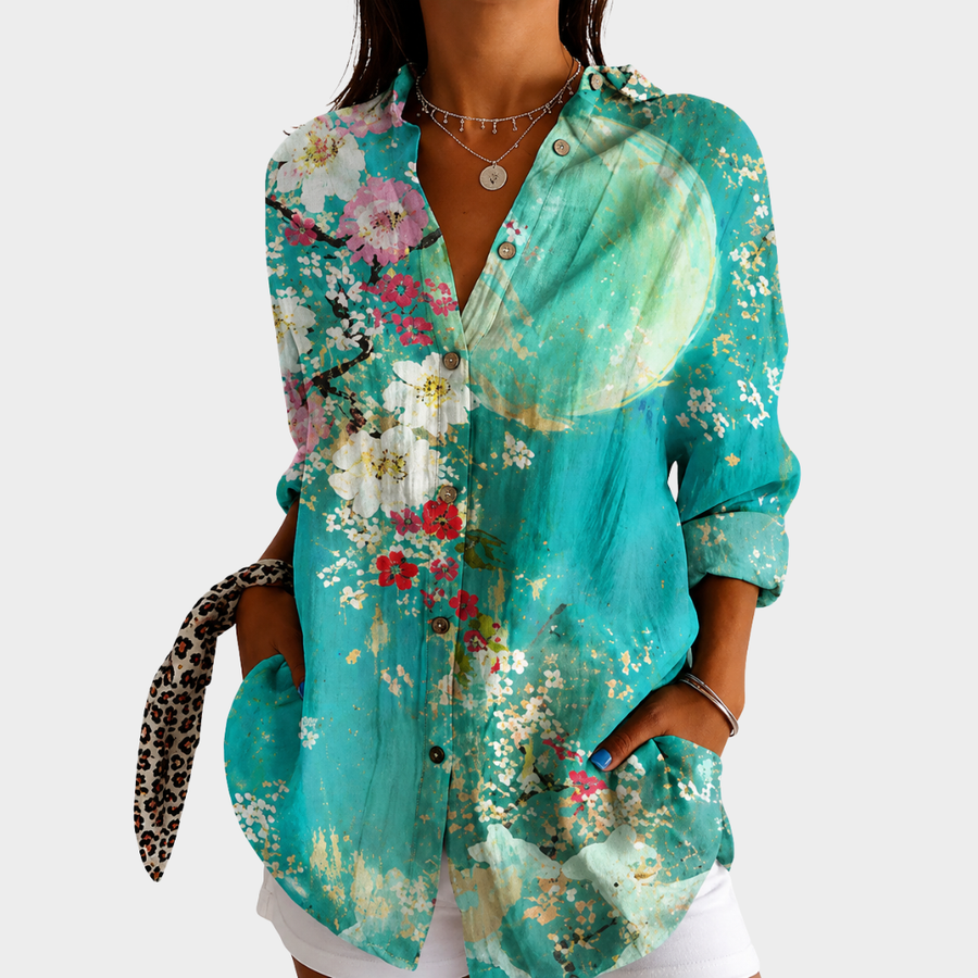 Coastal Bloom Moonlight Blouse - Rosalie and Grace