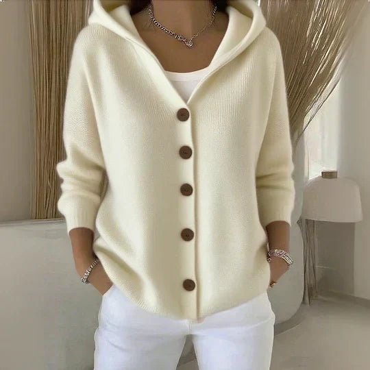 Darienne™ | Hooded Button-Up Knit Cardigan - Rosalie and Grace