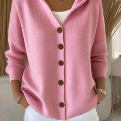 Darienne™ | Hooded Button-Up Knit Cardigan - Rosalie and Grace