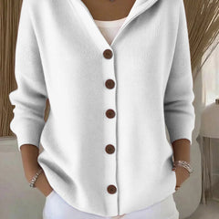 Darienne™ | Hooded Button-Up Knit Cardigan - Rosalie and Grace