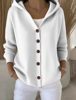 Darienne™ | Hooded Button-Up Knit Cardigan - Rosalie and Grace