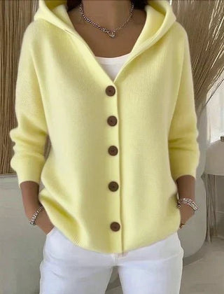 Darienne™ | Hooded Button-Up Knit Cardigan - Rosalie and Grace