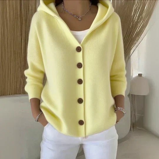 Darienne™ | Hooded Button-Up Knit Cardigan - Rosalie and Grace