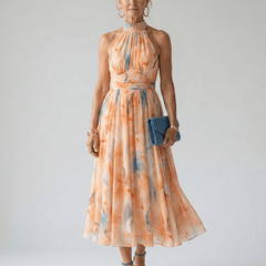Elin™ | Soft Halter Midi Dress - Rosalie and Grace
