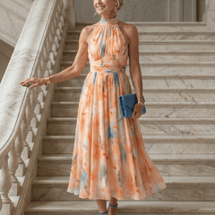 Elin™ | Soft Halter Midi Dress - Rosalie and Grace
