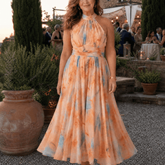 Elin™ | Soft Halter Midi Dress - Rosalie and Grace