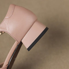 Elvane Buckle Leather Mary-Janes - Rosalie and Grace