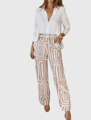 Emilia™ | Stylish Pants + Free Blouse & Belt - Rosalie and Grace