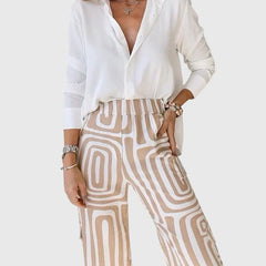 Emilia™ | Stylish Pants + Free Blouse & Belt - Rosalie and Grace
