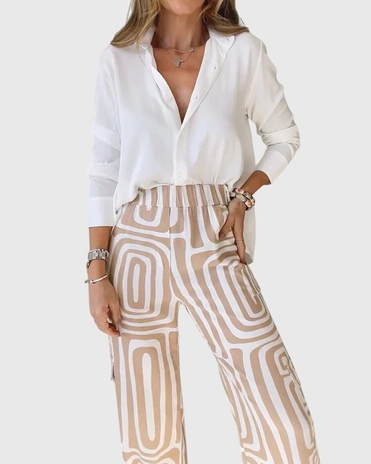 Emilia™ | Stylish Pants + Free Blouse & Belt - Rosalie and Grace