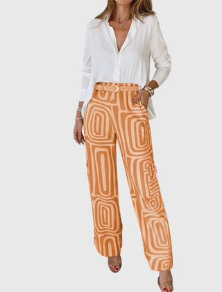 Emilia™ | Stylish Pants + Free Blouse & Belt - Rosalie and Grace