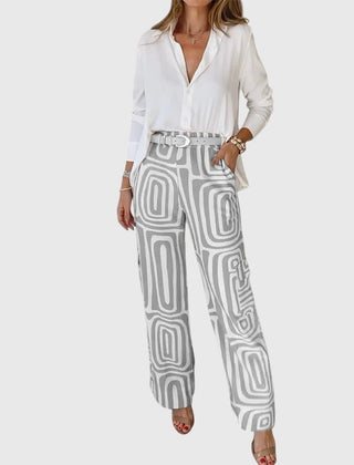 Emilia™ | Stylish Pants + Free Blouse & Belt - Rosalie and Grace