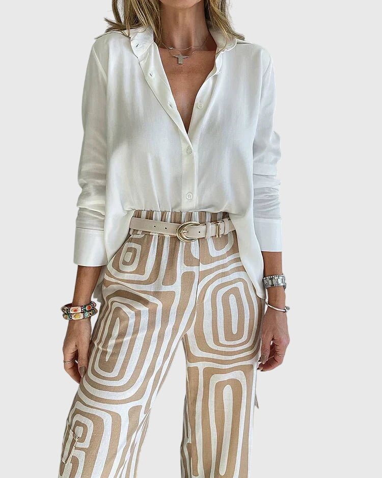 Emilia™ | Stylish Pants + Free Blouse & Belt - Rosalie and Grace