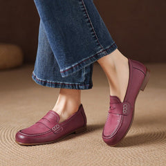Galea | Genuine Leather Loafers - Rosalie and Grace