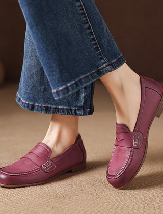 Galea | Genuine Leather Loafers - Rosalie and Grace