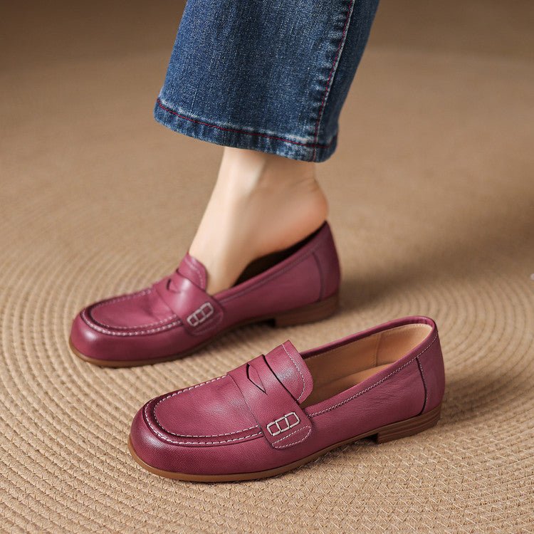 Galea | Genuine Leather Loafers - Rosalie and Grace