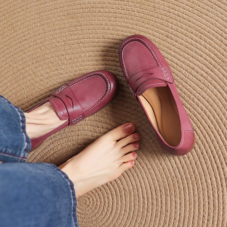 Galea | Genuine Leather Loafers - Rosalie and Grace