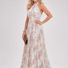 Guinevere™ | Floral Print Flowing Skirt Midi Dress - Rosalie and Grace