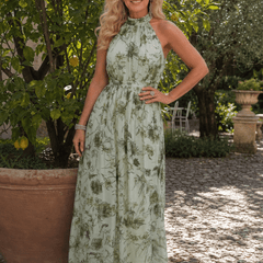 Guinevere™ | Floral Print Flowing Skirt Midi Dress - Rosalie and Grace