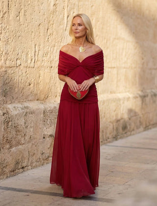 Harper™ | Elegant Red Dress - Rosalie and Grace