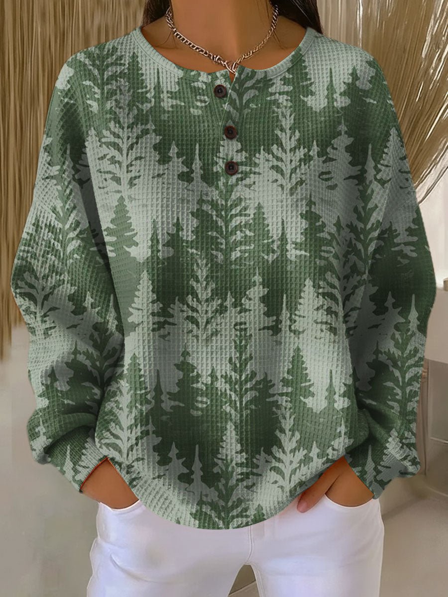 Inga | Christmas Sweater with Classic Tree Motif - Rosalie and Grace