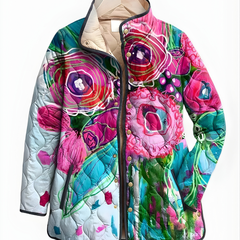 Isabella™ | Elegant Floral Pattern Jacket - Rosalie and Grace