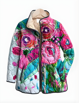 Isabella™ | Elegant Floral Pattern Jacket - Rosalie and Grace