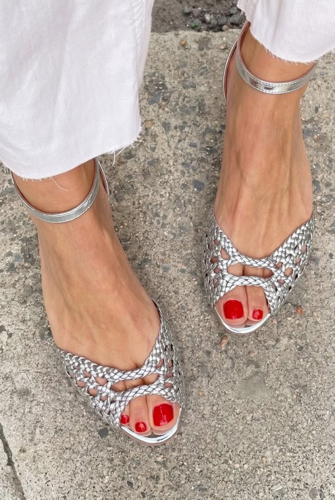 Isadora Woven Gold Sandals - Rosalie and Grace