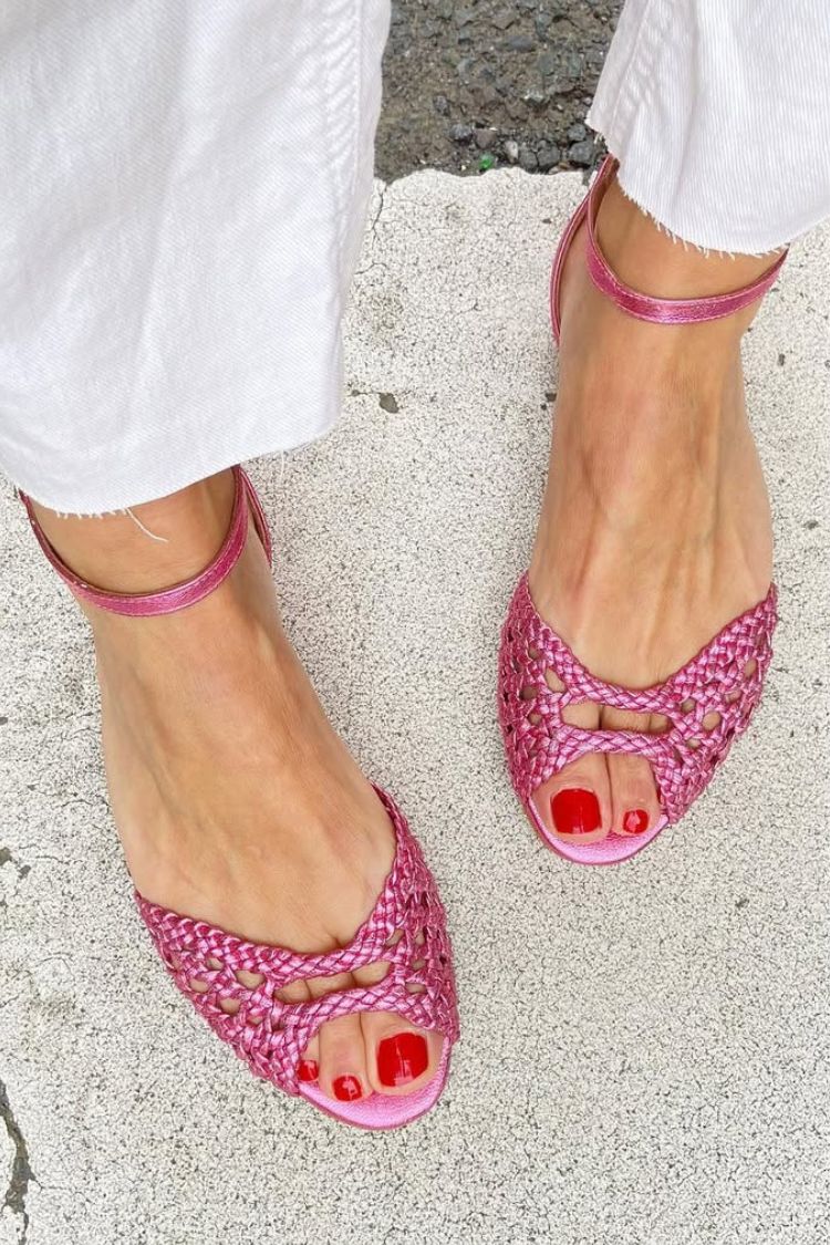 Isadora Woven Gold Sandals - Rosalie and Grace