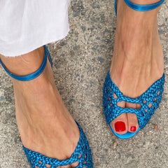 Isadora Woven Gold Sandals - Rosalie and Grace