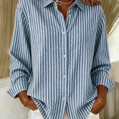 Jacqueline™ | Striped Button-Down Shirt - Rosalie and Grace