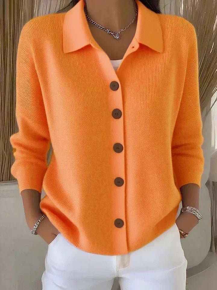 Josephine™ | Button-Front Collared Cardigan - Rosalie and Grace