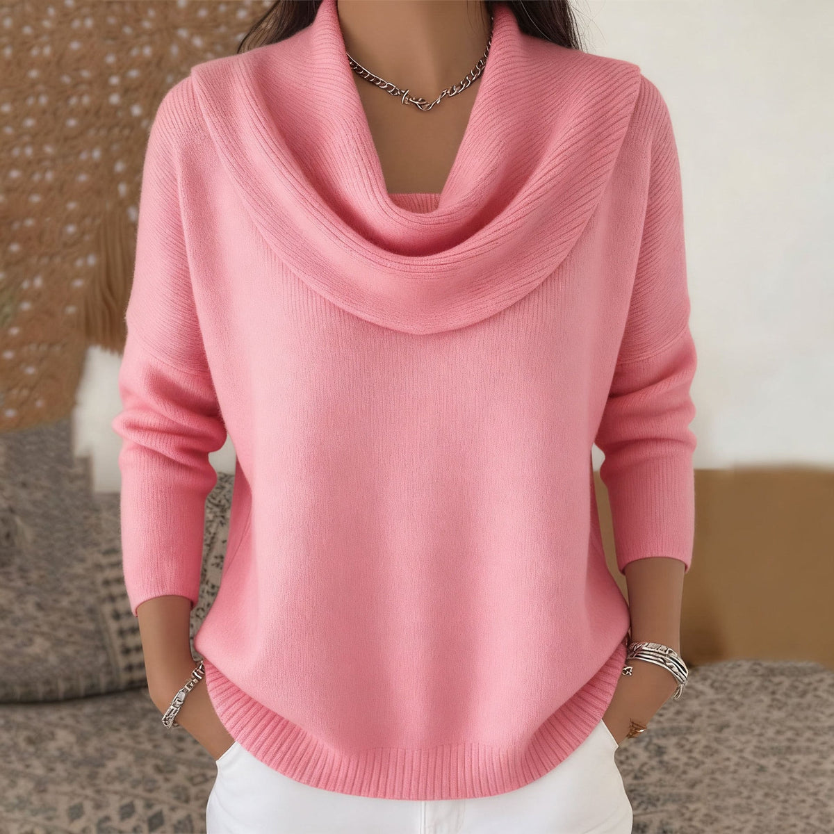 Juliette™ | Cowl Neck Sweater - Rosalie and Grace