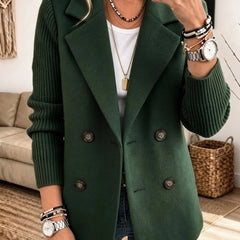 Kiah™ Elegant Cozy Knit Sleeve Blazer - Rosalie and Grace