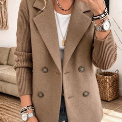 Kiah™ Elegant Cozy Knit Sleeve Blazer - Rosalie and Grace
