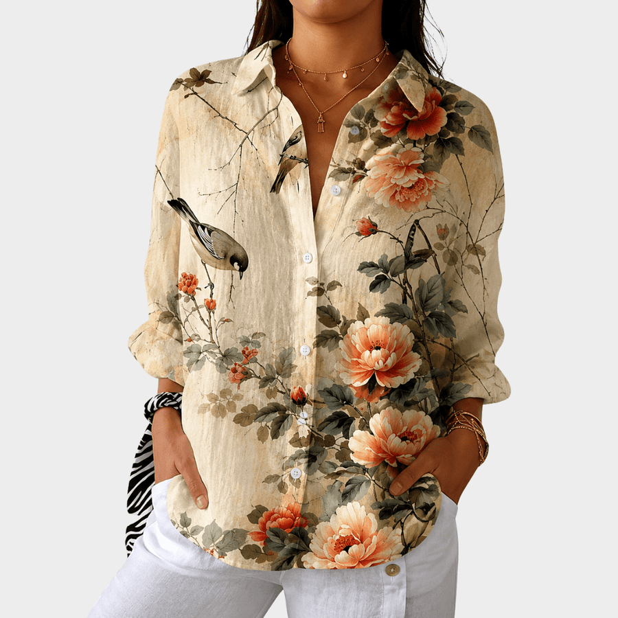 Light and Colorful Blouse with Print - Rosalie and Grace