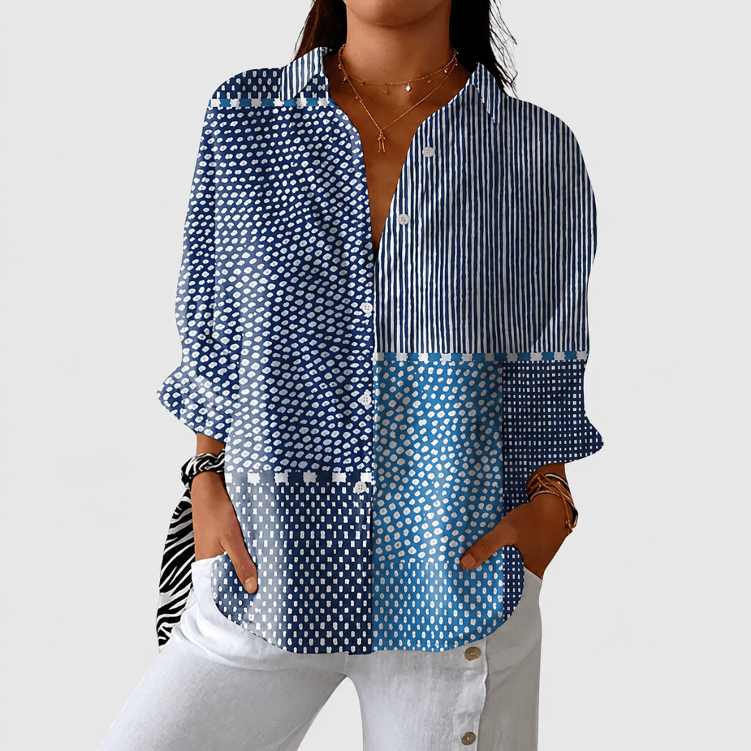 Light and Colorful Blouse with Print - Rosalie and Grace