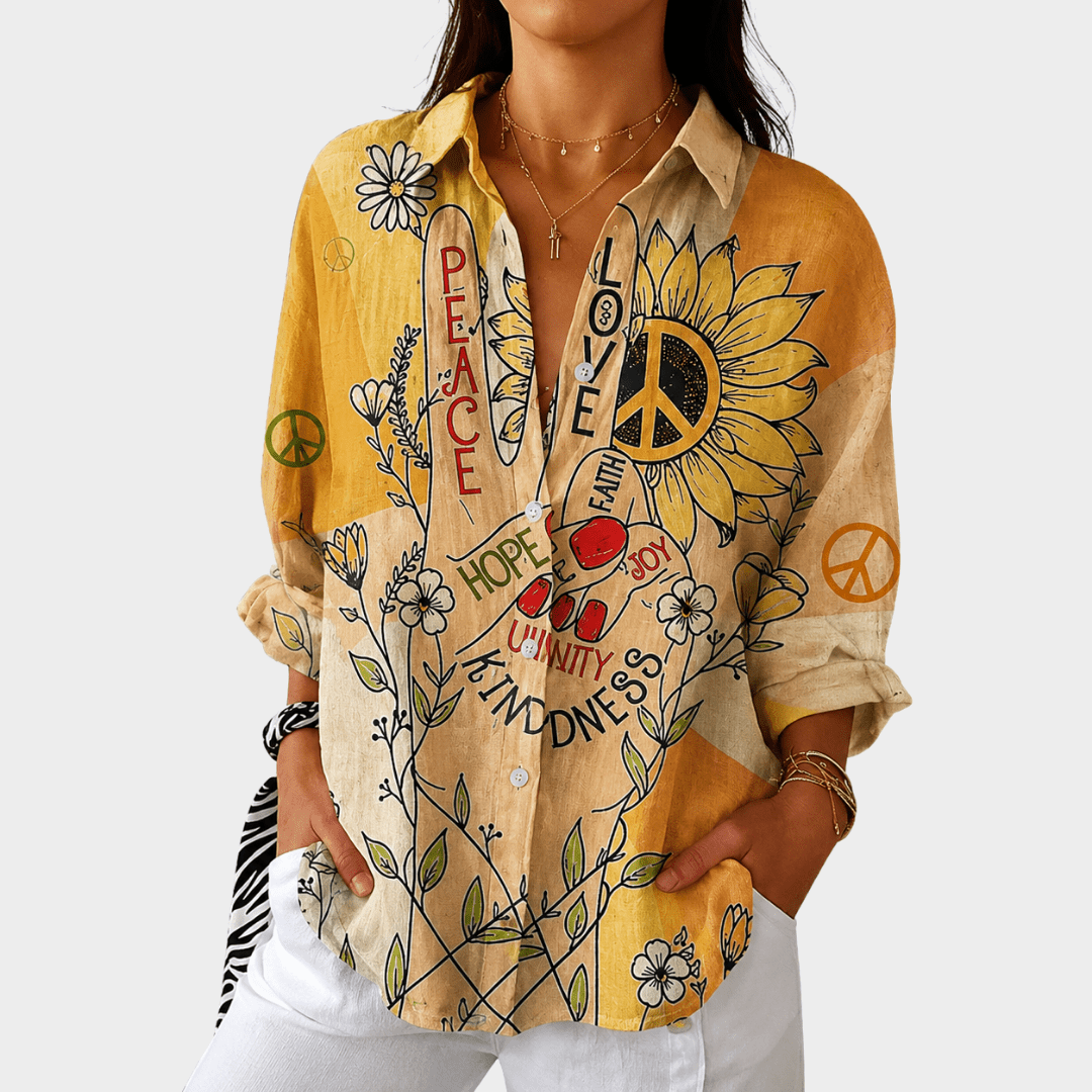 Light and Colorful Blouse with Print - Rosalie and Grace