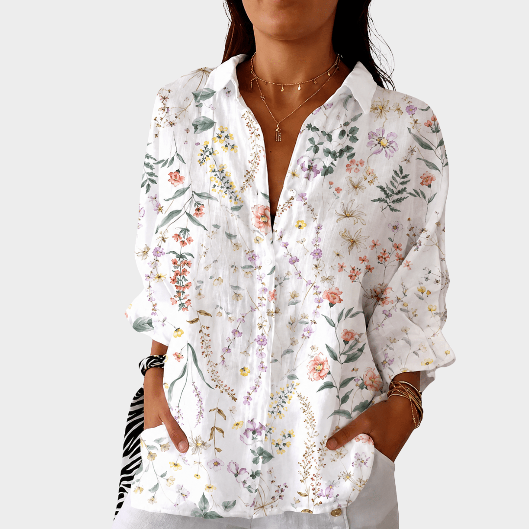 Light and colorful blouse with print - Rosalie and Grace