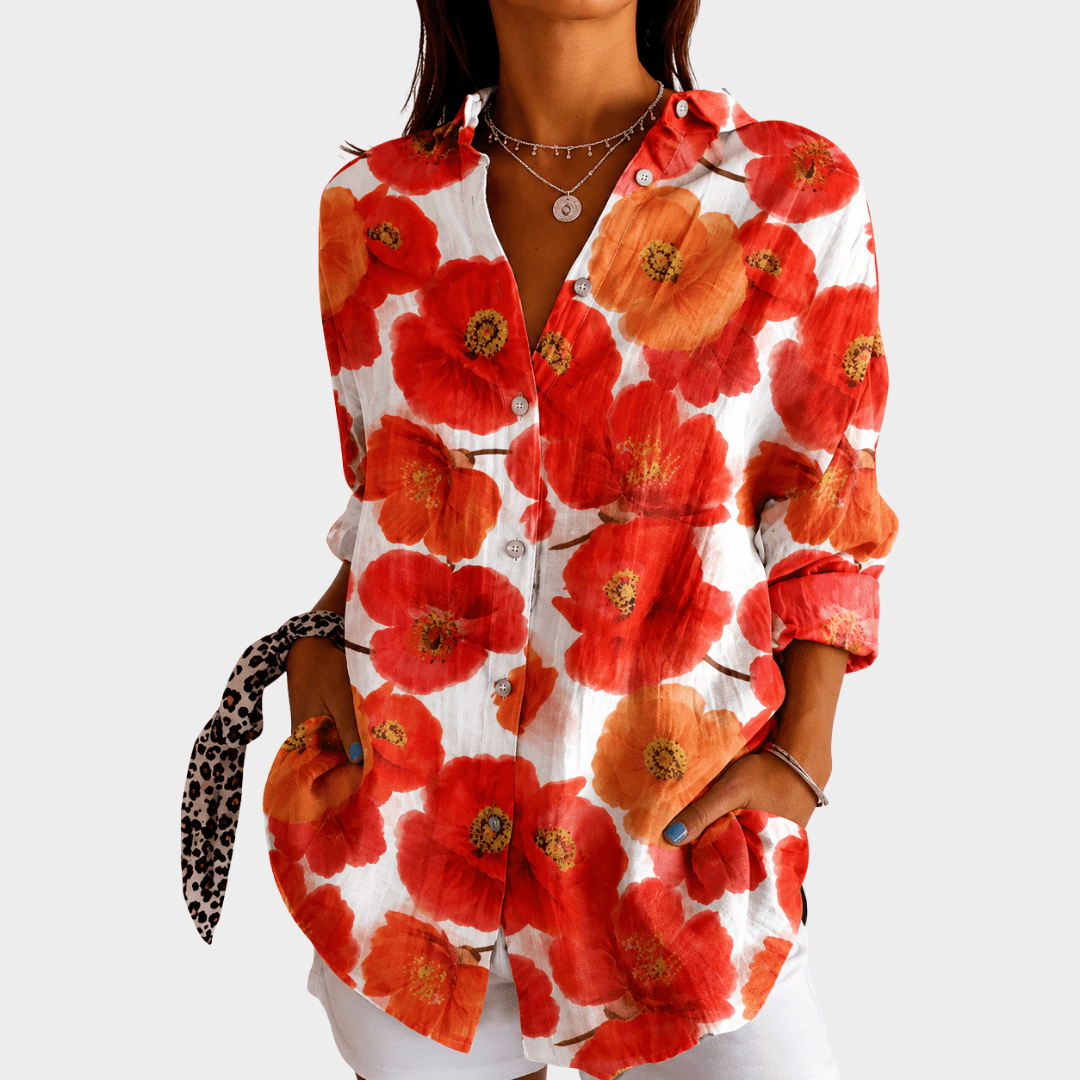 Light and Colorful Blouse with Print - Rosalie and Grace