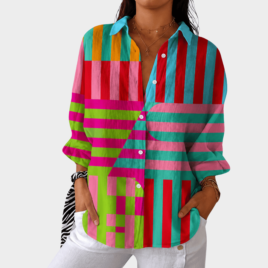 Light and Colorful Blouse with Print - Rosalie and Grace