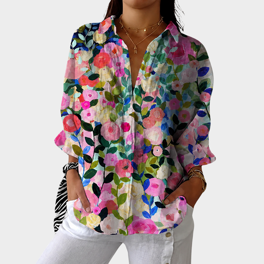Light and colorful blouse with print - Rosalie and Grace