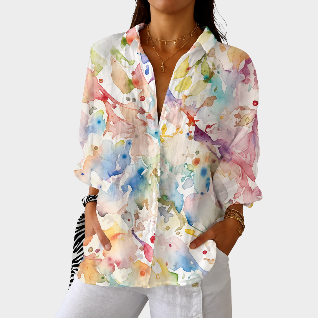 Light and Colorful Blouse with Print - Rosalie and Grace